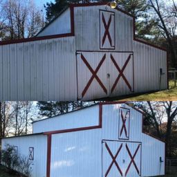 barn wash before and after