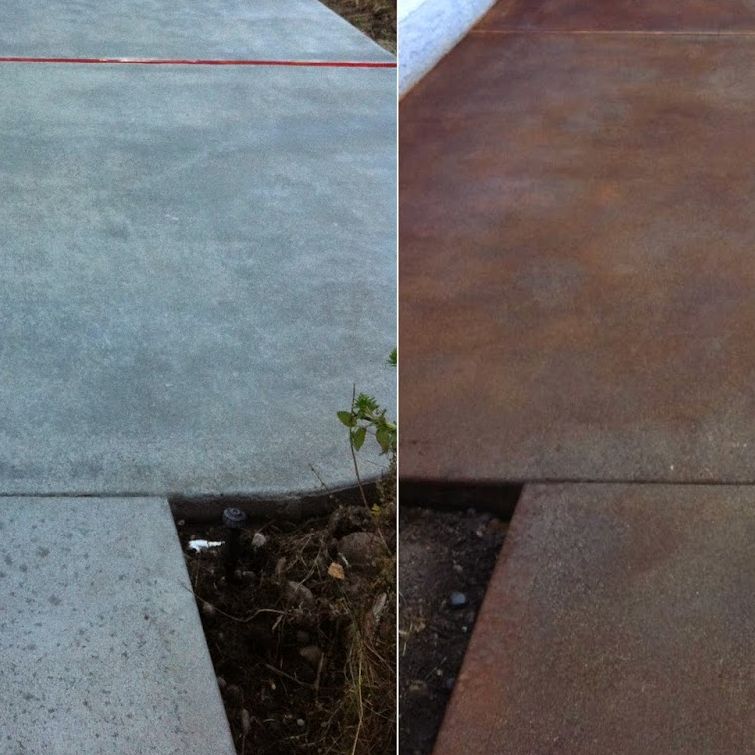 Red clay removal before and after