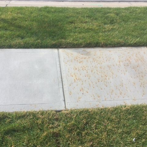 Rust removal before and after